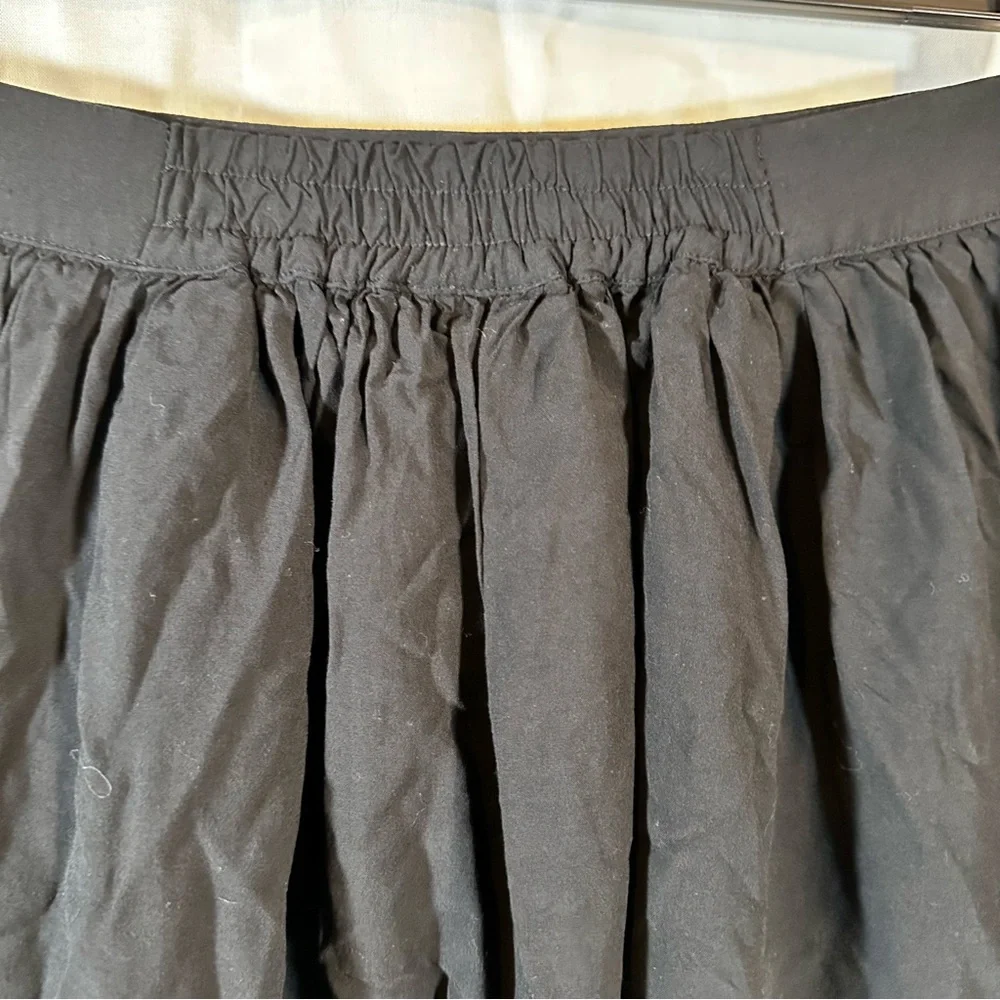 ModCloth black bow waist A-line swing midi skirt women’s small - Picture 9 of 10